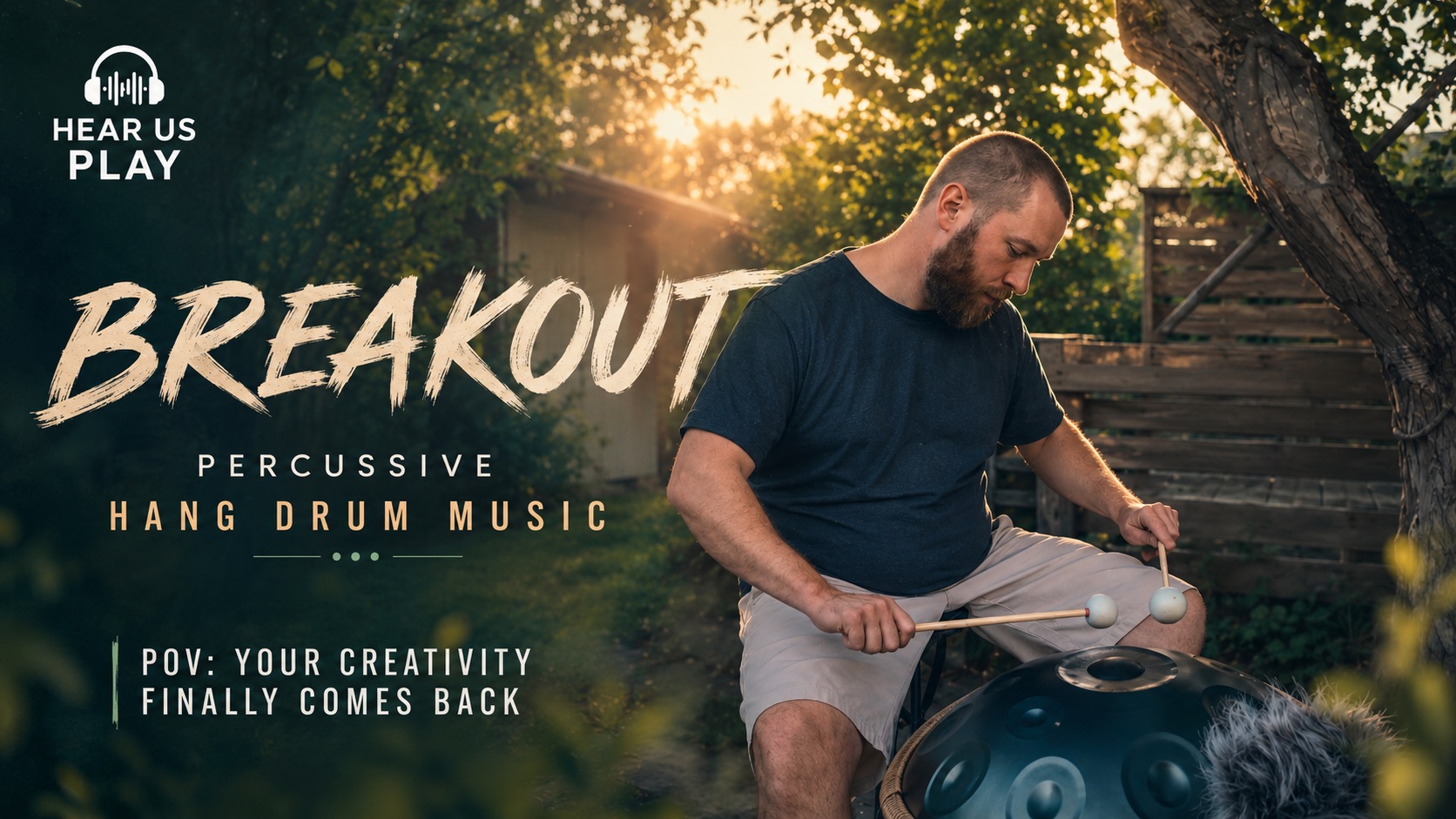 Artwork for POV: Your Creativity Finally Comes Back | Percussive Hang Drum Music | Erik Averdal